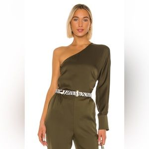 L’ACADEMIE THE MAURA TOP XXS OLIVE GREEN